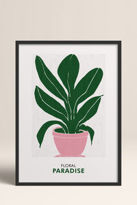 HOMEPACK Ahşap Çerçeveli Tablo Çerçeveli Poster Sanatsal Modern Duvar Dekoru FLOWER-236