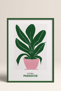 HOMEPACK Ahşap Çerçeveli Tablo Çerçeveli Poster Sanatsal Modern Duvar Dekoru FLOWER-236