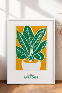 HOMEPACK Ahşap Çerçeveli Tablo Çerçeveli Poster Sanatsal Modern Duvar Dekoru FLOWER-238
