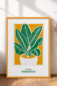 HOMEPACK Ahşap Çerçeveli Tablo Çerçeveli Poster Sanatsal Modern Duvar Dekoru FLOWER-238