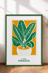 HOMEPACK Ahşap Çerçeveli Tablo Çerçeveli Poster Sanatsal Modern Duvar Dekoru FLOWER-238