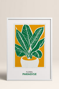 HOMEPACK Ahşap Çerçeveli Tablo Çerçeveli Poster Sanatsal Modern Duvar Dekoru FLOWER-238
