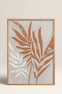 HOMEPACK Ahşap Çerçeveli Tablo Çerçeveli Poster Sanatsal Modern Duvar Dekoru FLOWER-24