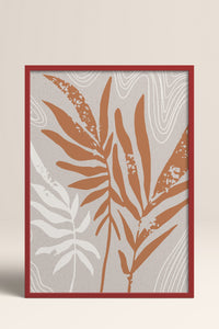 HOMEPACK Ahşap Çerçeveli Tablo Çerçeveli Poster Sanatsal Modern Duvar Dekoru FLOWER-24