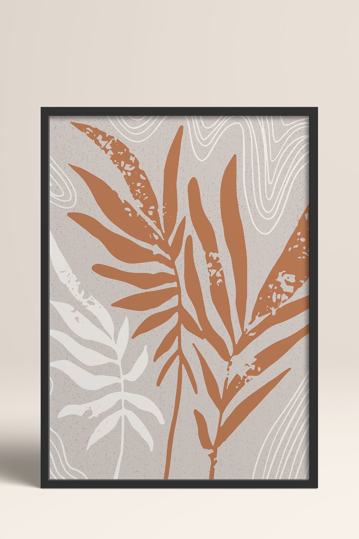 HOMEPACK Ahşap Çerçeveli Tablo Çerçeveli Poster Sanatsal Modern Duvar Dekoru FLOWER-24