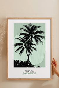 HOMEPACK Ahşap Çerçeveli Tablo Çerçeveli Poster Sanatsal Modern Duvar Dekoru FLOWER-241