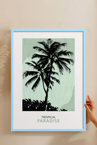 HOMEPACK Ahşap Çerçeveli Tablo Çerçeveli Poster Sanatsal Modern Duvar Dekoru FLOWER-241