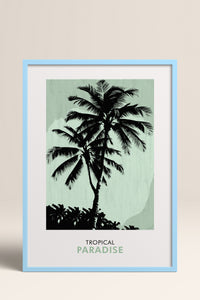 HOMEPACK Ahşap Çerçeveli Tablo Çerçeveli Poster Sanatsal Modern Duvar Dekoru FLOWER-241