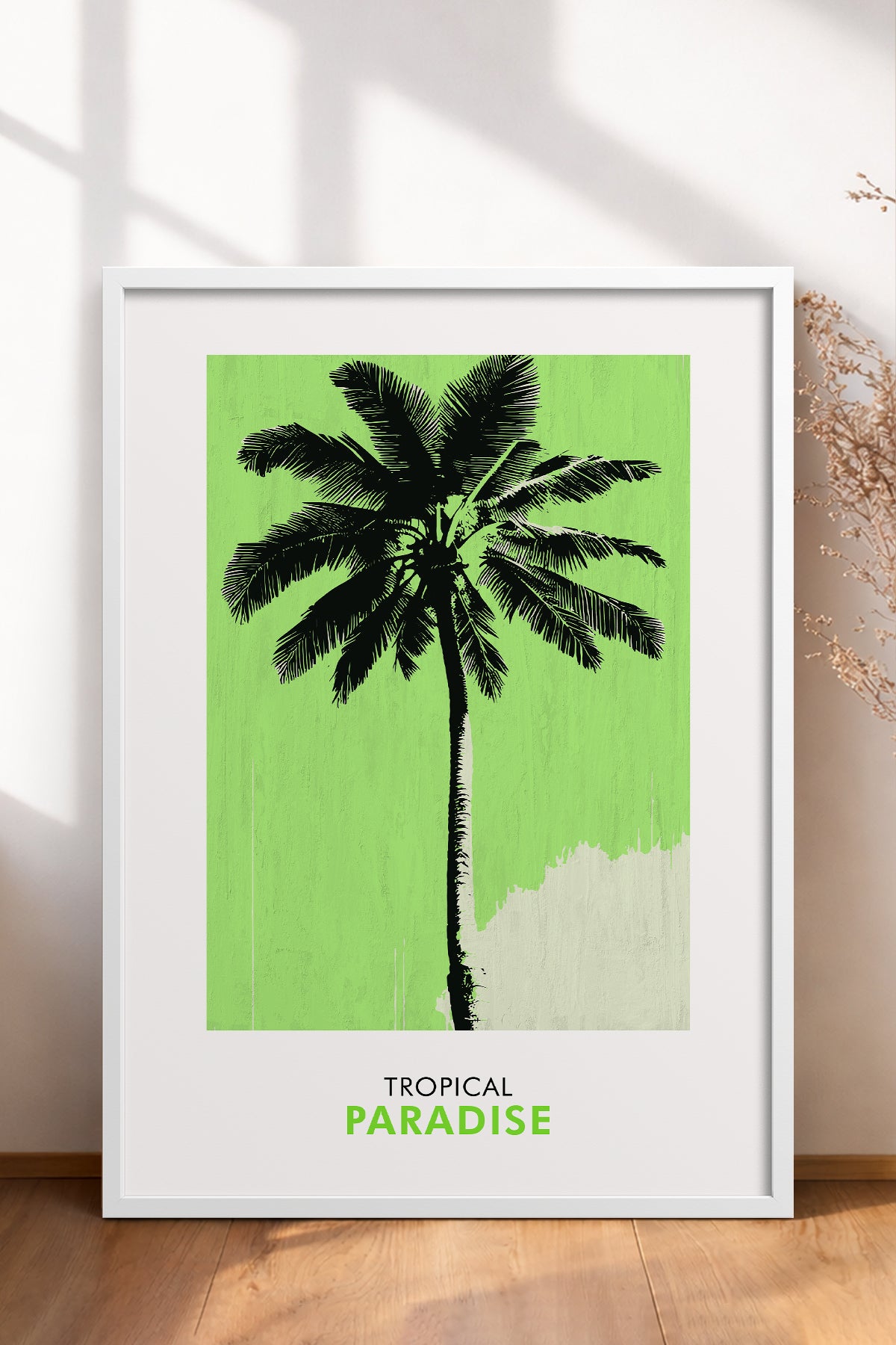 HOMEPACK Ahşap Çerçeveli Tablo Çerçeveli Poster Sanatsal Modern Duvar Dekoru FLOWER-242