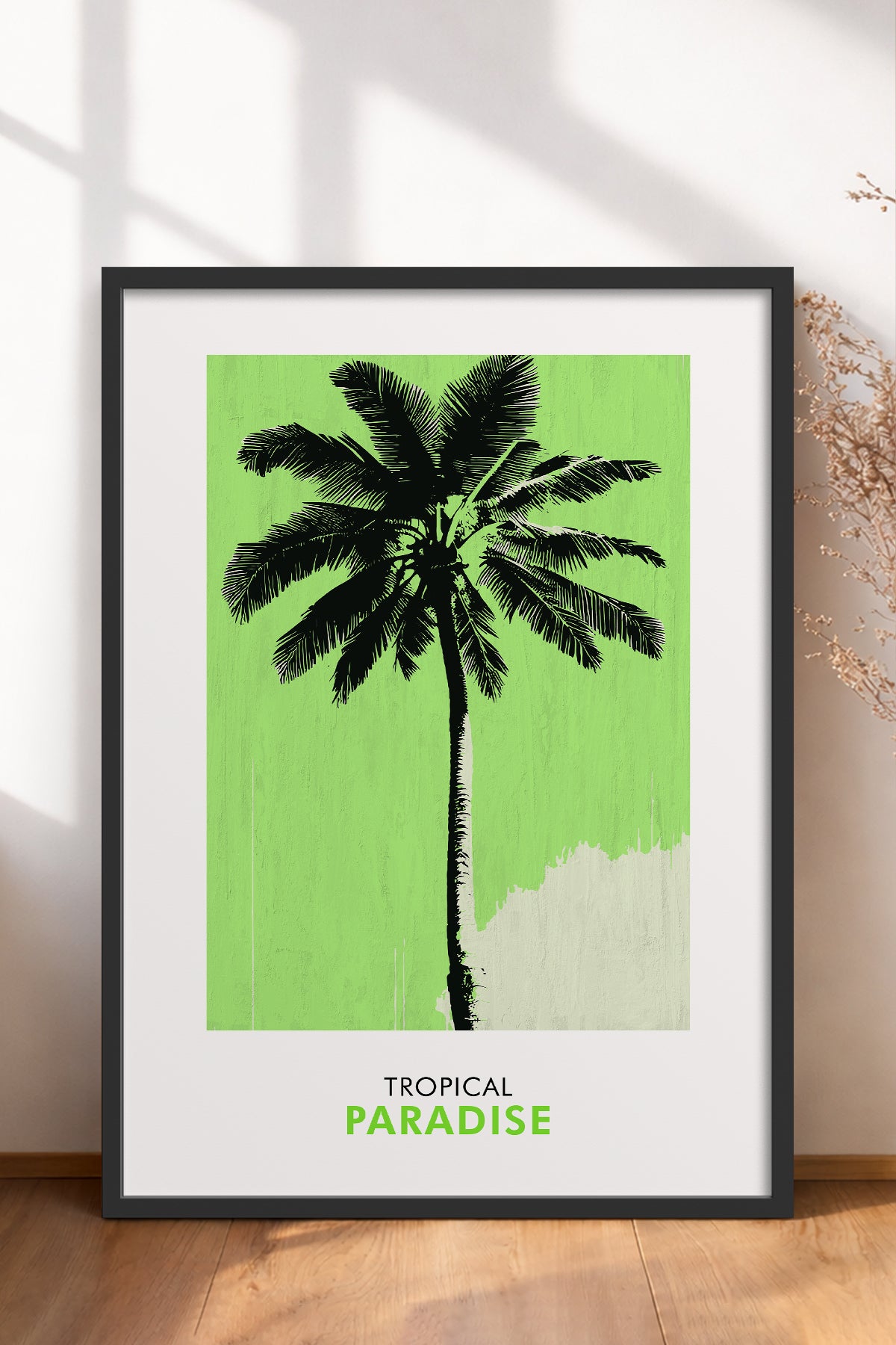 HOMEPACK Ahşap Çerçeveli Tablo Çerçeveli Poster Sanatsal Modern Duvar Dekoru FLOWER-242