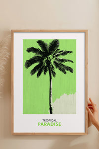 HOMEPACK Ahşap Çerçeveli Tablo Çerçeveli Poster Sanatsal Modern Duvar Dekoru FLOWER-242