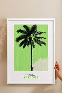 HOMEPACK Ahşap Çerçeveli Tablo Çerçeveli Poster Sanatsal Modern Duvar Dekoru FLOWER-242
