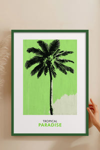 HOMEPACK Ahşap Çerçeveli Tablo Çerçeveli Poster Sanatsal Modern Duvar Dekoru FLOWER-242