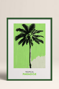 HOMEPACK Ahşap Çerçeveli Tablo Çerçeveli Poster Sanatsal Modern Duvar Dekoru FLOWER-242