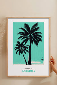HOMEPACK Ahşap Çerçeveli Tablo Çerçeveli Poster Sanatsal Modern Duvar Dekoru FLOWER-243