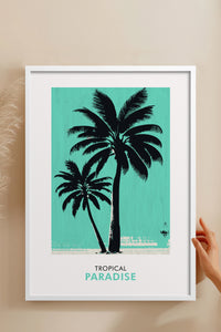 HOMEPACK Ahşap Çerçeveli Tablo Çerçeveli Poster Sanatsal Modern Duvar Dekoru FLOWER-243