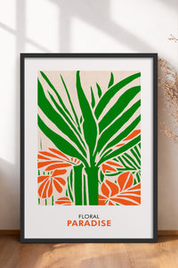 HOMEPACK Ahşap Çerçeveli Tablo Çerçeveli Poster Sanatsal Modern Duvar Dekoru FLOWER-248