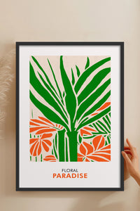 HOMEPACK Ahşap Çerçeveli Tablo Çerçeveli Poster Sanatsal Modern Duvar Dekoru FLOWER-248