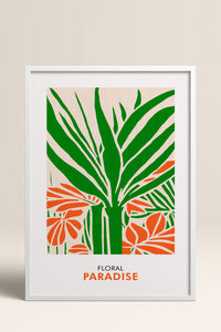 HOMEPACK Ahşap Çerçeveli Tablo Çerçeveli Poster Sanatsal Modern Duvar Dekoru FLOWER-248