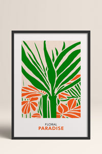 HOMEPACK Ahşap Çerçeveli Tablo Çerçeveli Poster Sanatsal Modern Duvar Dekoru FLOWER-248
