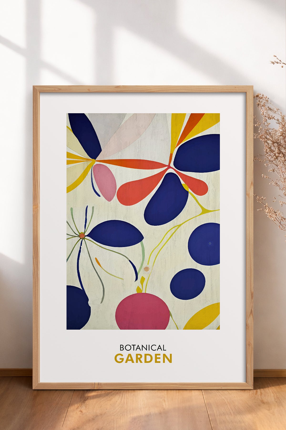 HOMEPACK Ahşap Çerçeveli Tablo Çerçeveli Poster Sanatsal Modern Duvar Dekoru FLOWER-251