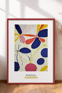 HOMEPACK Ahşap Çerçeveli Tablo Çerçeveli Poster Sanatsal Modern Duvar Dekoru FLOWER-251