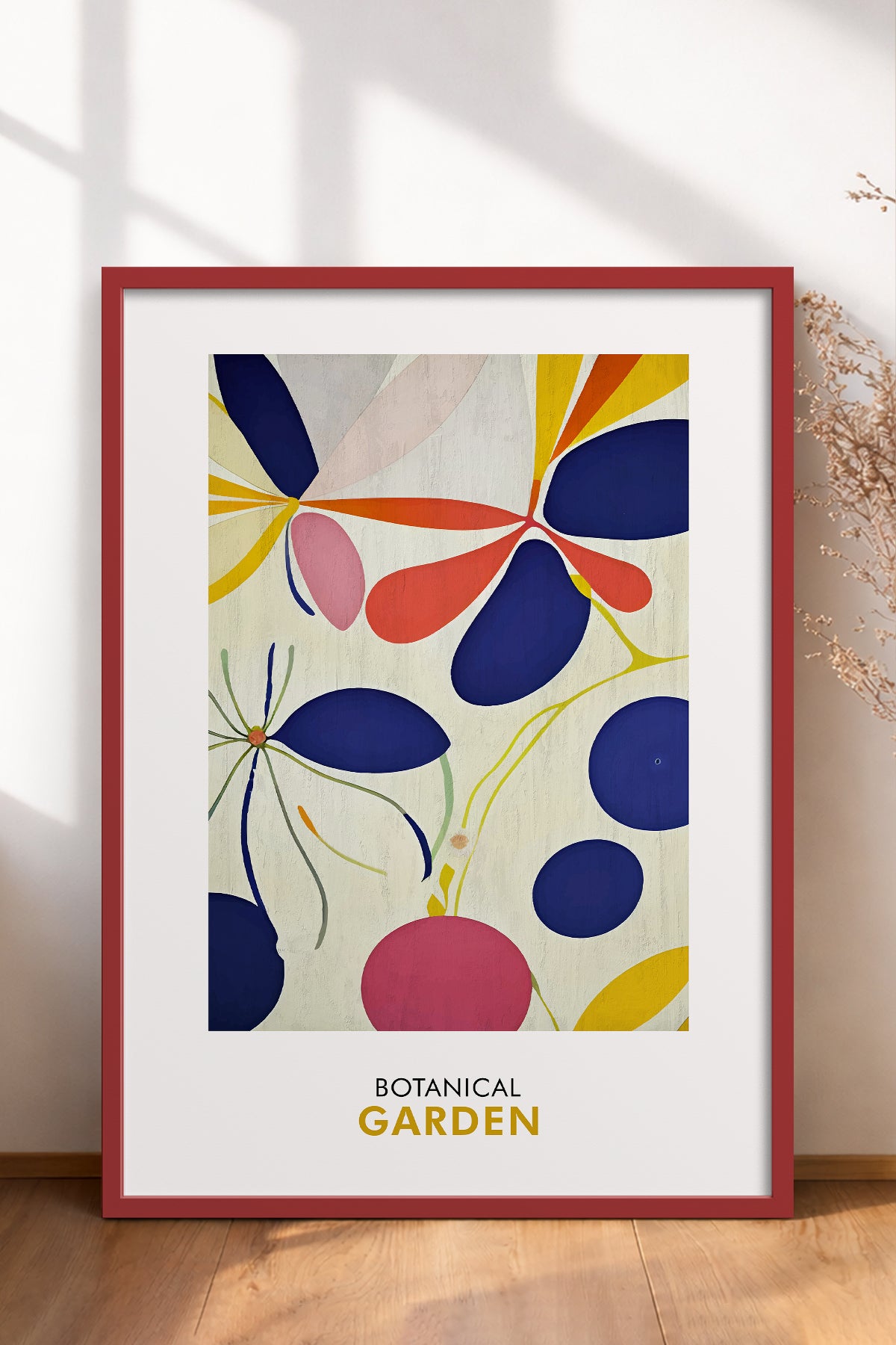 HOMEPACK Ahşap Çerçeveli Tablo Çerçeveli Poster Sanatsal Modern Duvar Dekoru FLOWER-251