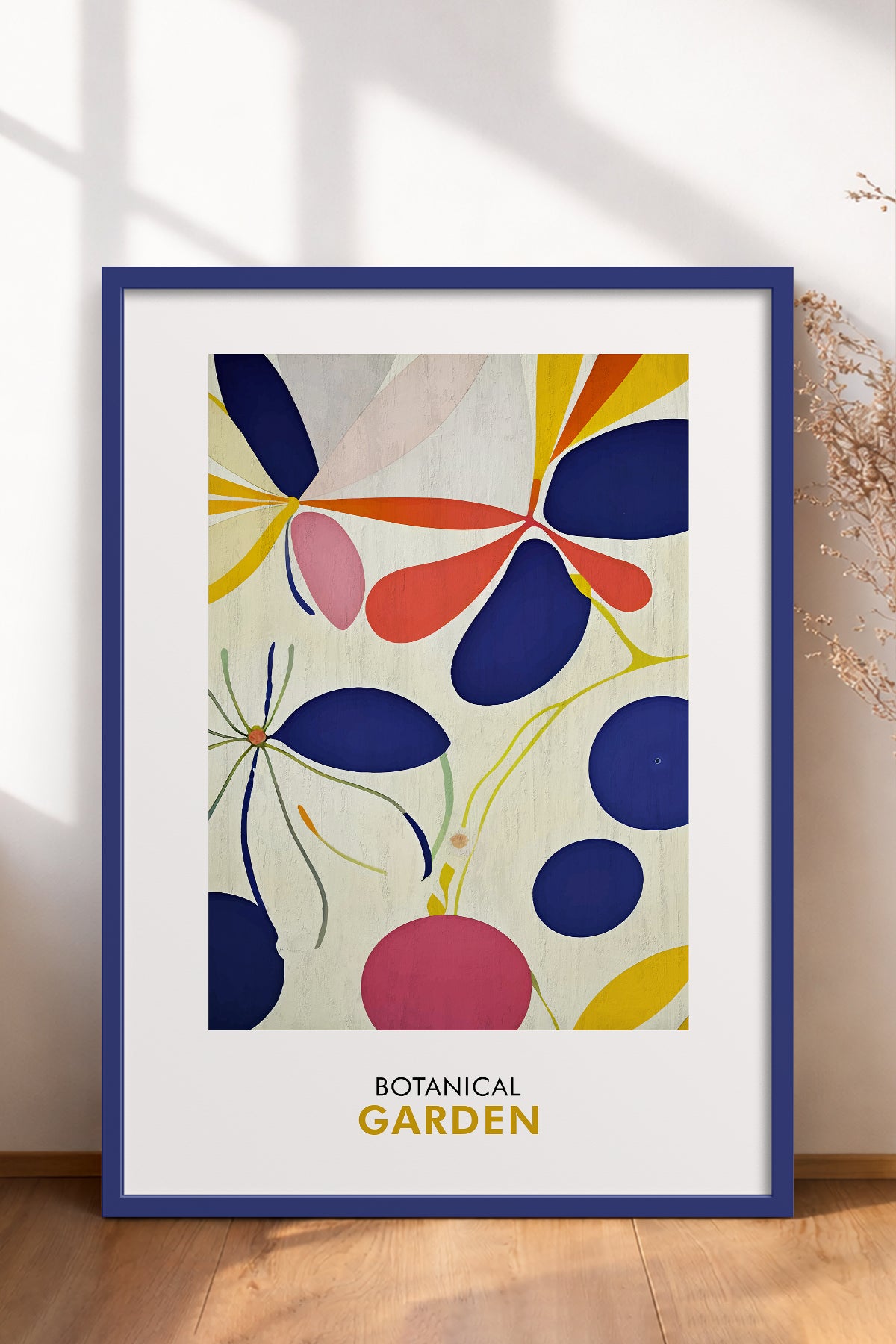 HOMEPACK Ahşap Çerçeveli Tablo Çerçeveli Poster Sanatsal Modern Duvar Dekoru FLOWER-251