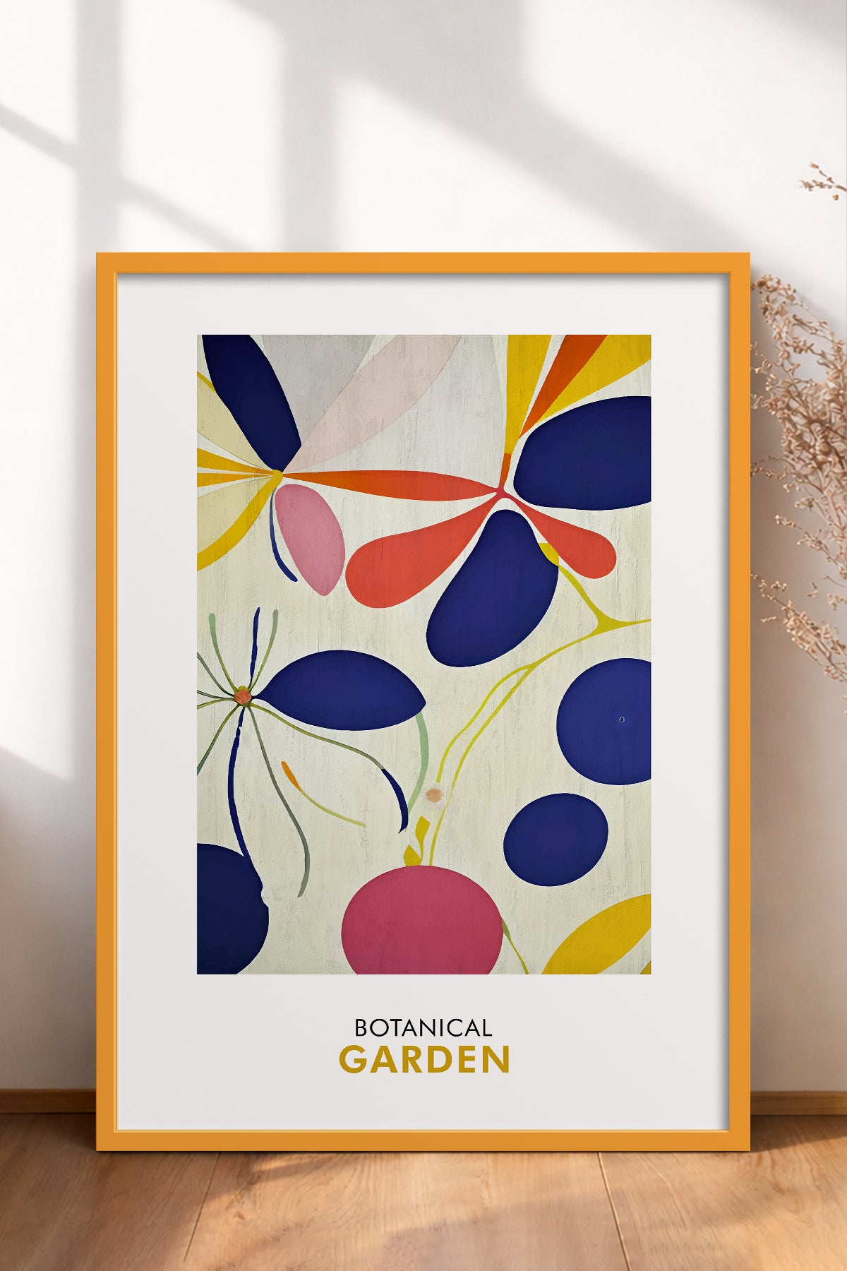 HOMEPACK Ahşap Çerçeveli Tablo Çerçeveli Poster Sanatsal Modern Duvar Dekoru FLOWER-251