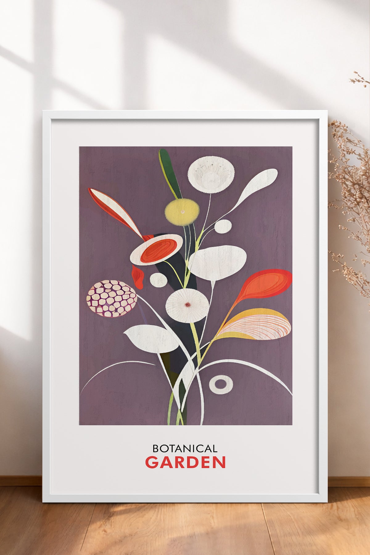 HOMEPACK Ahşap Çerçeveli Tablo Çerçeveli Poster Sanatsal Modern Duvar Dekoru FLOWER-253