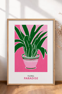 HOMEPACK Ahşap Çerçeveli Tablo Çerçeveli Poster Sanatsal Modern Duvar Dekoru FLOWER-257