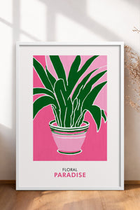 HOMEPACK Ahşap Çerçeveli Tablo Çerçeveli Poster Sanatsal Modern Duvar Dekoru FLOWER-257