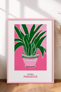 HOMEPACK Ahşap Çerçeveli Tablo Çerçeveli Poster Sanatsal Modern Duvar Dekoru FLOWER-257