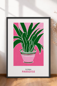 HOMEPACK Ahşap Çerçeveli Tablo Çerçeveli Poster Sanatsal Modern Duvar Dekoru FLOWER-257