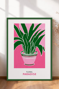 HOMEPACK Ahşap Çerçeveli Tablo Çerçeveli Poster Sanatsal Modern Duvar Dekoru FLOWER-257