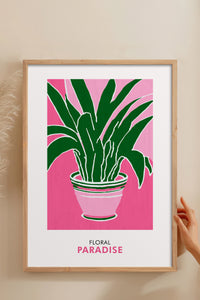 HOMEPACK Ahşap Çerçeveli Tablo Çerçeveli Poster Sanatsal Modern Duvar Dekoru FLOWER-257