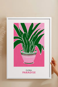 HOMEPACK Ahşap Çerçeveli Tablo Çerçeveli Poster Sanatsal Modern Duvar Dekoru FLOWER-257