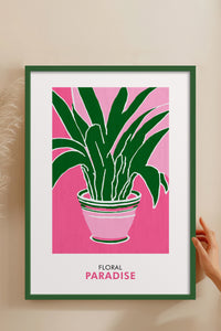 HOMEPACK Ahşap Çerçeveli Tablo Çerçeveli Poster Sanatsal Modern Duvar Dekoru FLOWER-257