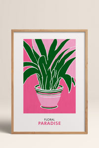 HOMEPACK Ahşap Çerçeveli Tablo Çerçeveli Poster Sanatsal Modern Duvar Dekoru FLOWER-257