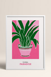 HOMEPACK Ahşap Çerçeveli Tablo Çerçeveli Poster Sanatsal Modern Duvar Dekoru FLOWER-257