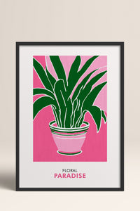 HOMEPACK Ahşap Çerçeveli Tablo Çerçeveli Poster Sanatsal Modern Duvar Dekoru FLOWER-257