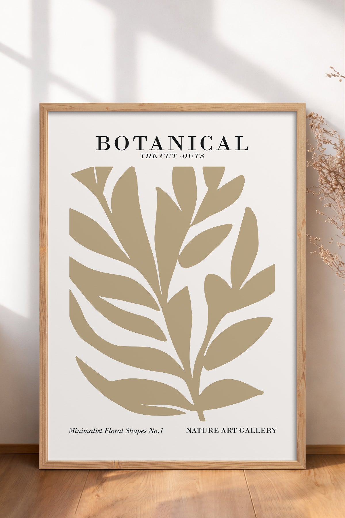 HOMEPACK Ahşap Çerçeveli Tablo Çerçeveli Poster Sanatsal Modern Duvar Dekoru FLOWER-259