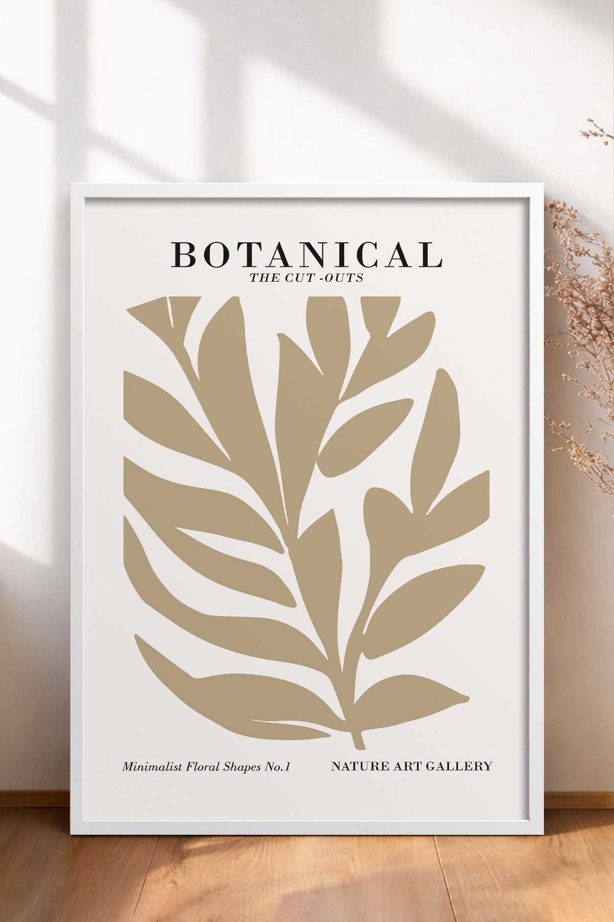 HOMEPACK Ahşap Çerçeveli Tablo Çerçeveli Poster Sanatsal Modern Duvar Dekoru FLOWER-259