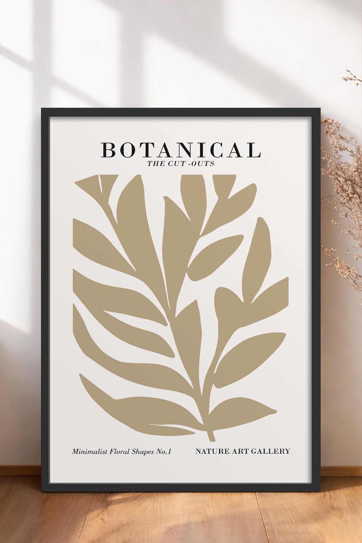 HOMEPACK Ahşap Çerçeveli Tablo Çerçeveli Poster Sanatsal Modern Duvar Dekoru FLOWER-259
