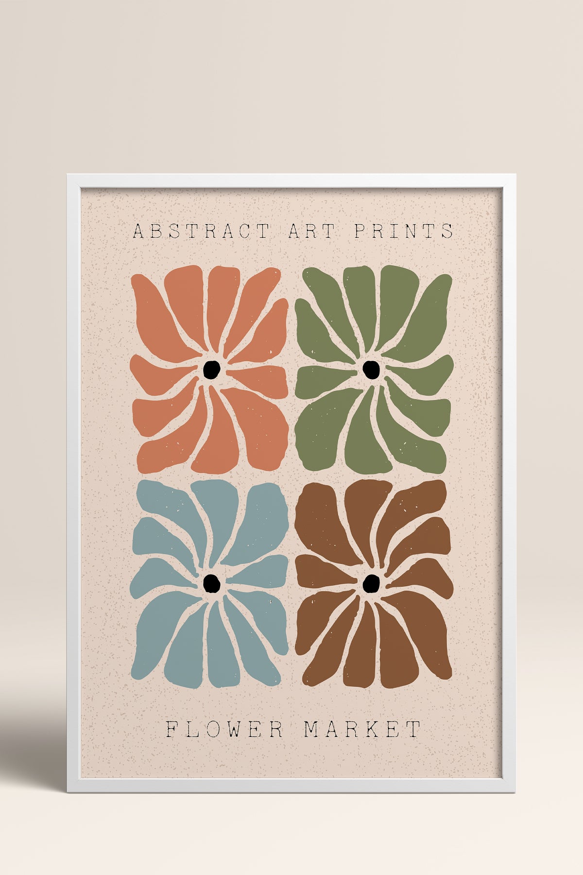 HOMEPACK Ahşap Çerçeveli Tablo Çerçeveli Poster Sanatsal Modern Duvar Dekoru FLOWER-26