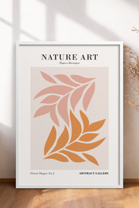 HOMEPACK Ahşap Çerçeveli Tablo Çerçeveli Poster Sanatsal Modern Duvar Dekoru FLOWER-260