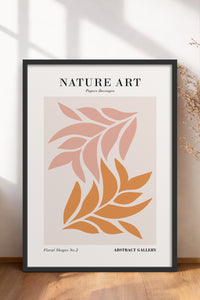 HOMEPACK Ahşap Çerçeveli Tablo Çerçeveli Poster Sanatsal Modern Duvar Dekoru FLOWER-260