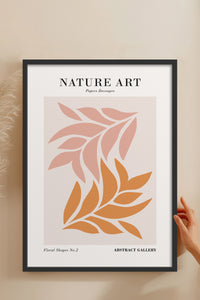 HOMEPACK Ahşap Çerçeveli Tablo Çerçeveli Poster Sanatsal Modern Duvar Dekoru FLOWER-260