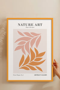 HOMEPACK Ahşap Çerçeveli Tablo Çerçeveli Poster Sanatsal Modern Duvar Dekoru FLOWER-260
