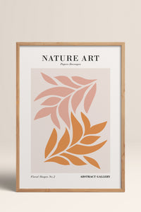 HOMEPACK Ahşap Çerçeveli Tablo Çerçeveli Poster Sanatsal Modern Duvar Dekoru FLOWER-260